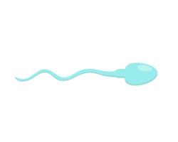Spermatozoon im Cartoon-Stil. vektor