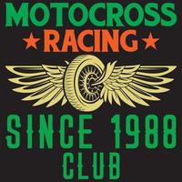 Motocross-Rennen seit 1940 Club vektor