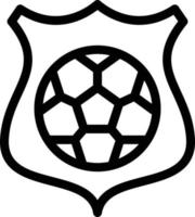 fotboll badge vektorillustration på en background.premium kvalitet symbols.vector ikoner för koncept och grafisk design. vektor