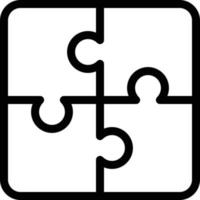 Puzzle-Vektor-Illustration auf einem Hintergrund. hochwertige Symbole. Vektorsymbole für Konzept und Grafikdesign. vektor