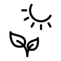 sol växt vektor illustration på en bakgrund. premium kvalitet symbols.vector ikoner för koncept och grafisk design.