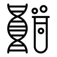 dna-vektorillustration auf einem hintergrund. hochwertige symbole. vektorsymbole für konzept und grafikdesign. vektor