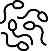 Spermienvektorillustration auf einem Hintergrund. Premium-Qualitätssymbole. Vektorsymbole für Konzept und Grafikdesign. vektor