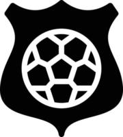 fotboll badge vektor illustration på en bakgrund. premium kvalitet symbols.vector ikoner för koncept och grafisk design.