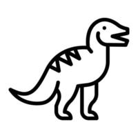 dinosaurie vektor illustration på en bakgrund. premium kvalitet symbols.vector ikoner för koncept och grafisk design.