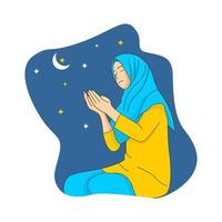charakter der illustration islamischer ramadan vektor