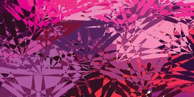 dunkelviolettes, rosa Vektormuster mit abstrakten Formen. vektor
