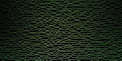 dunkelgrüner Vektorhintergrund mit Bögen. vektor