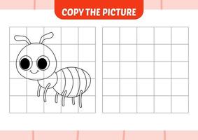 Kopieren Sie das Bild für Kinder, Ameisenvektor