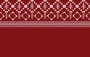 seamless mönster, vit och röd tröja tygmönster, jul och nyår vinter tygmönster, jultomten klädesstickning mönster. vektor