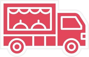food truck ikon stil vektor