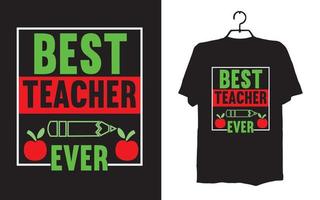 Lehrer-T-Shirt-Designs vektor