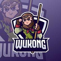 Monkey King Maskot-Logo für den Sport vektor