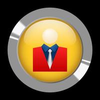 Button-Avatar-Profilsymbol, geeignet für Unternehmen, Profile, Avatare usw vektor