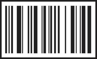 Barcode-Symbol. schwarzes Barcode-Symbol. symbol über einkaufskonzept. vektor
