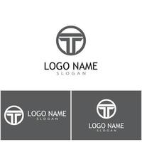 t logotyp mall vektor symbol natur