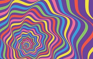 psychedelische Wellen bunter Hintergrund vektor
