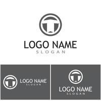 t-Logo-Vorlage Vektorsymbol Natur vektor