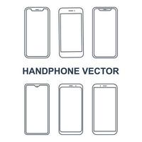 Smartphone-Handphone-Vektor für Website, Modell, Logo, Symbol, Symbol vektor