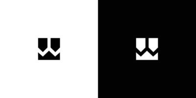 enkel och unik initial bokstav med logotypdesign vektor