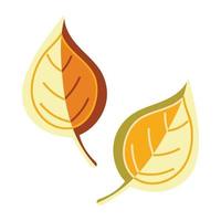 en ikon av löv i hand dras vektor