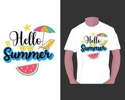 Sommer-T-Shirt-Design vektor