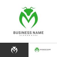 mantis logotyp vektor mall, kreativa mantis logotyp designkoncept