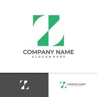 anfängliche tz-Logo-Design-Vektorvorlage, kreative tz-Logo-Designkonzepte vektor