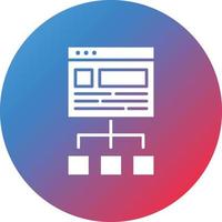 webbplats struktur glyf cirkel gradient bakgrundsikon vektor