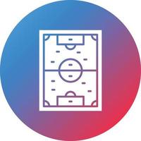 Fußballfeld Glyphe Kreis Farbverlauf Hintergrundsymbol