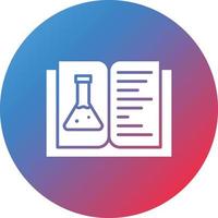 vetenskap glyf cirkel gradient bakgrund ikon vektor