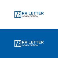 r Mono-Linien-Logo-Design vektor