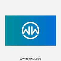 ww första logotyp design vektor