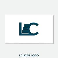 lc-Schritt-Logo-Design-Vektor vektor