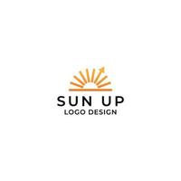 Sonne auf Logo-Design-Vektor vektor