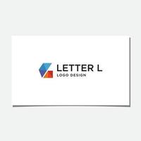 l digital logotypdesignvektor vektor