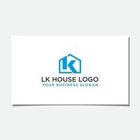 ik hus logotyp design vektor