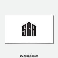 sca bygga logotyp design vektor