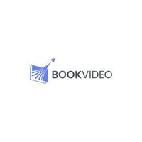 Buch-Video-Logo-Design-Vektor vektor