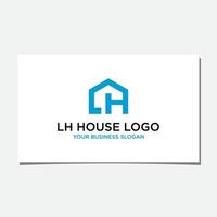 lh-Haus-Logo-Design-Vektor vektor