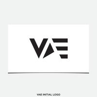 vae anfänglicher Logo-Designvektor vektor