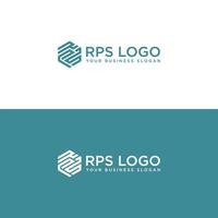 rps logotyp design vektor mall