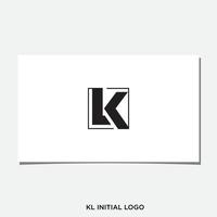 kl- oder lk-Logo-Design-Vektor vektor