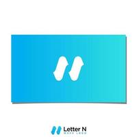 n-Wellen-Logo-Design-Vektor vektor