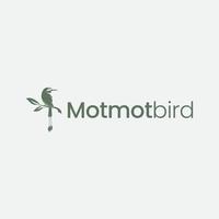 Motmot-Vogel-Logo-Design-Vektor vektor