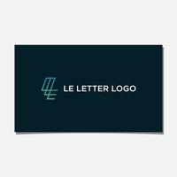 le anfänglicher Logo-Designvektor vektor