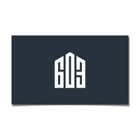 603 bygga logotyp design vektor