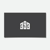 393 bygga logotyp design vektor