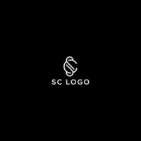 s und c-Logo-Design-Vektor vektor