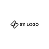 s11 anfänglicher Logo-Designvektor vektor